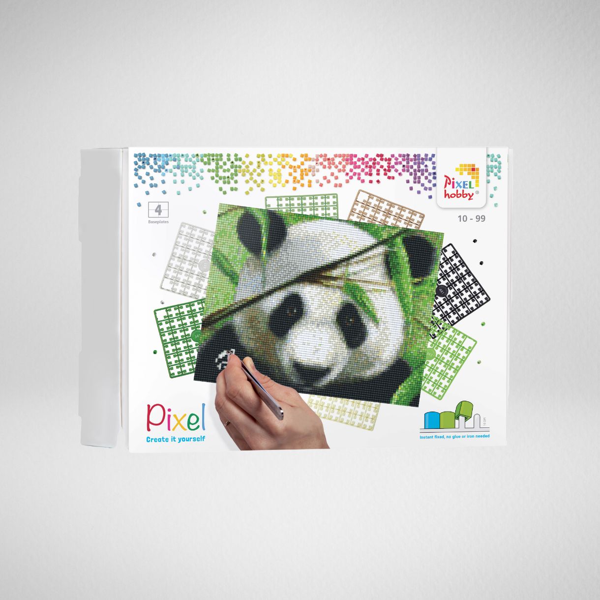 Pixel perler motiv panda