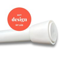 Gardinstang Large hvid (teleskopstang)