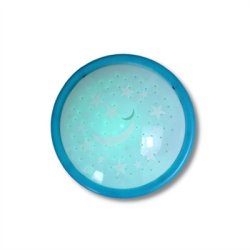 Nattljus med stjrnklar himmelsbl