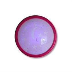 Nattljus med stjrnhimmel rosa